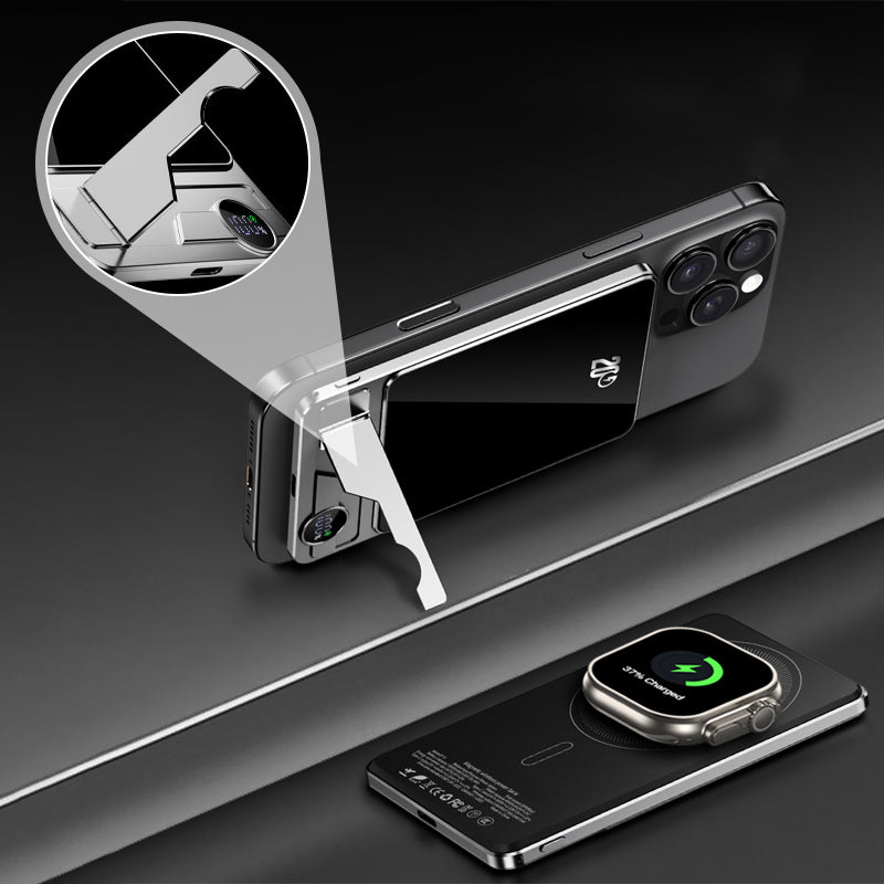 Magnetic charging power bank