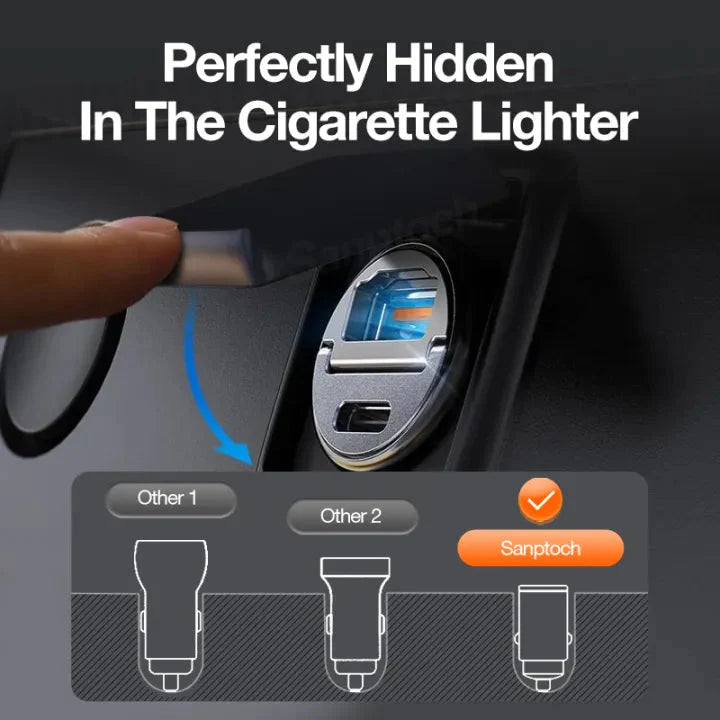 Mini Invisible Car Charger (1 Year Warranty) - Buy 1 Get 1 Free (Auto Applied) RhinoGuardAccessories