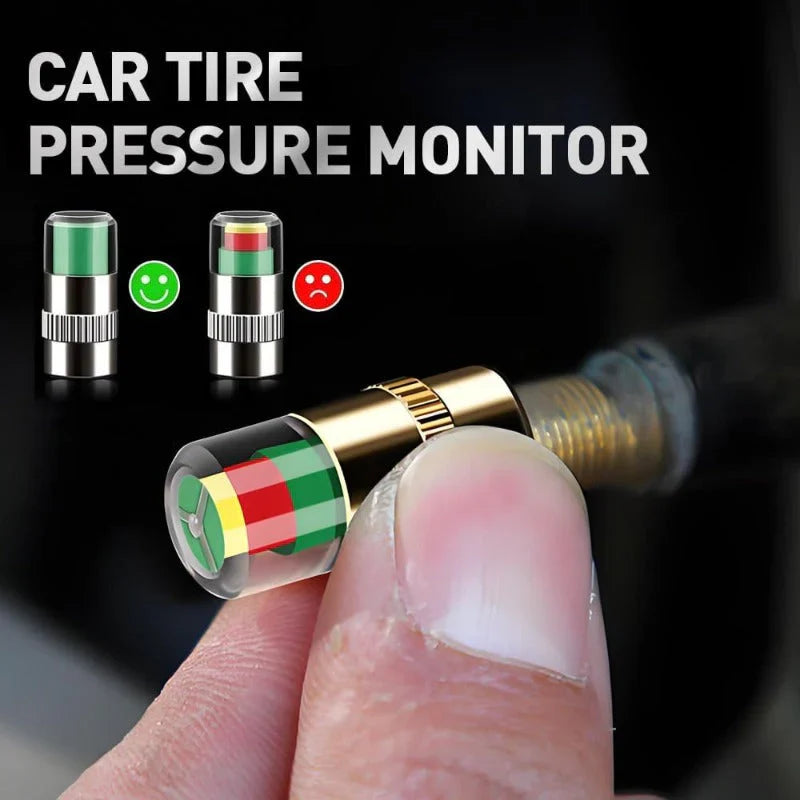 Tyre pressure color indicator