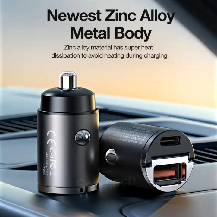 Mini Invisible Car Charger (1 Year Warranty) - Buy 1 Get 1 Free (Auto Applied) RhinoGuardAccessories