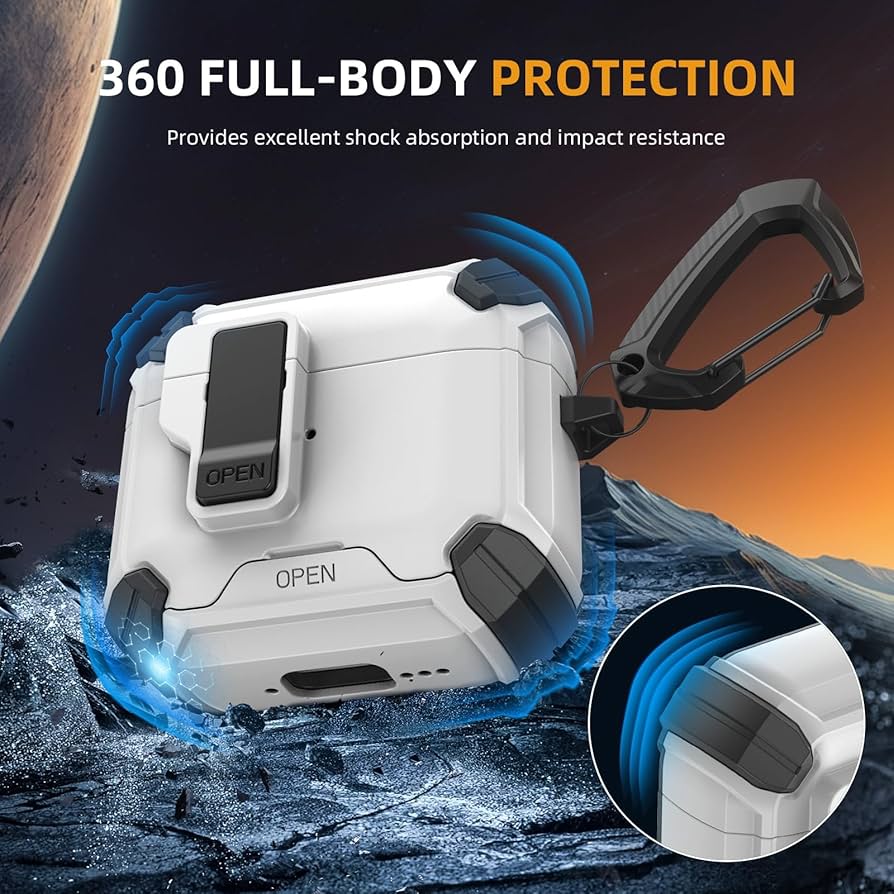 RhinoGuards ArmorPod Case With Free AirPods Cleaning Kit