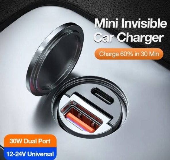 Mini Invisible Car Charger (1 Year Warranty) - Buy 1 Get 1 Free (Auto Applied) RhinoGuardAccessories