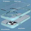 Metal Camera Ring And Metal Buttons Hybrid Case