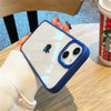 Metal Camera Ring And Metal Buttons Hybrid Case