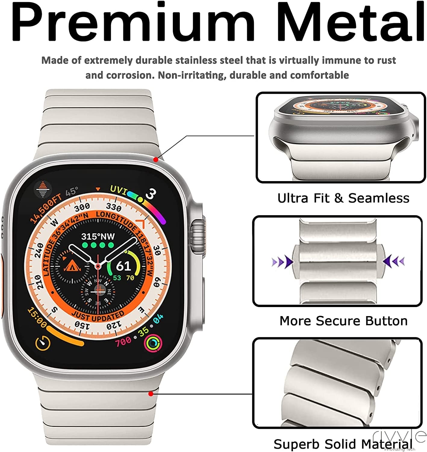 Rivvle EliteLink Bracelet for Apple Watch